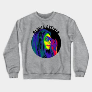 Gloria Steinem Rainbow Portrait Crewneck Sweatshirt